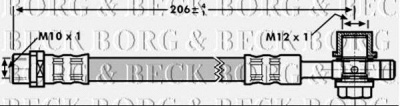 BORG & BECK bbh7298 -  Тормозной шланг